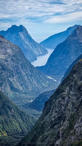 Milford Sound zoomed in