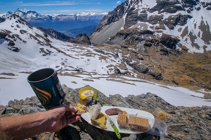 Lunch on top of the pass