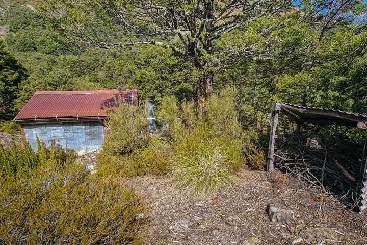 First view of Kay Creek Hut