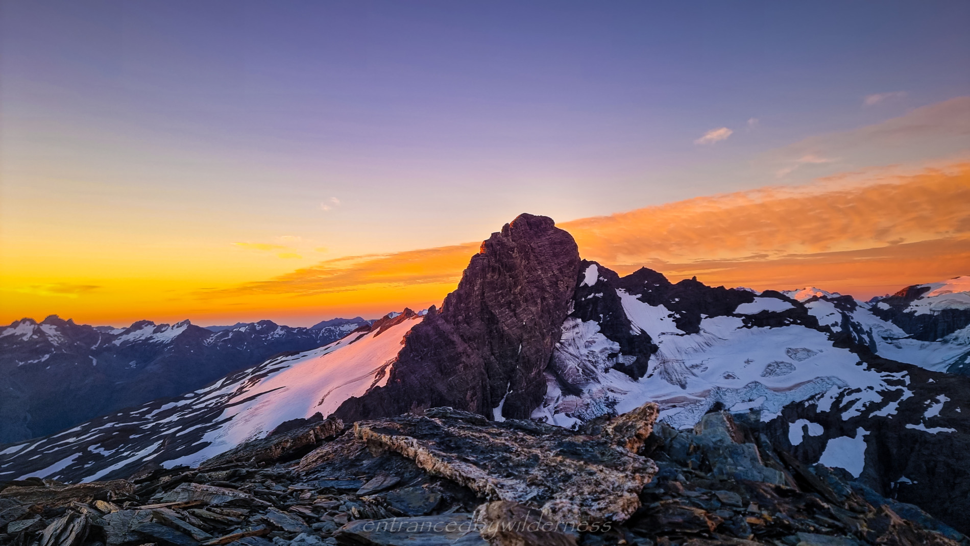 Sir William Peak (Frances Glacier to left)