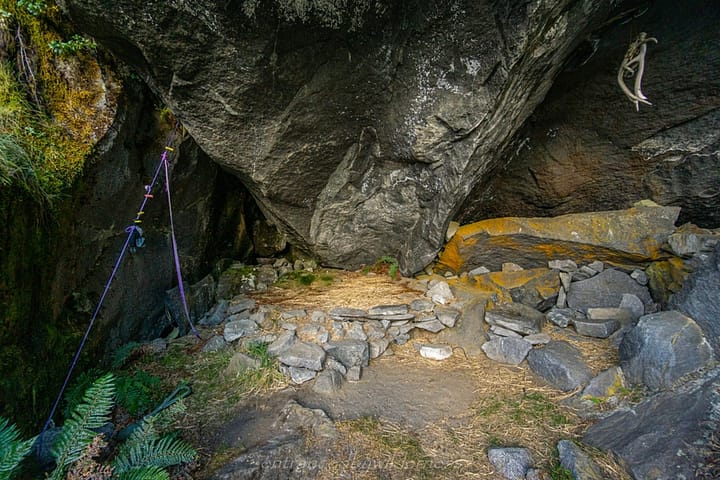 Right chamber of Phil's Bivvy